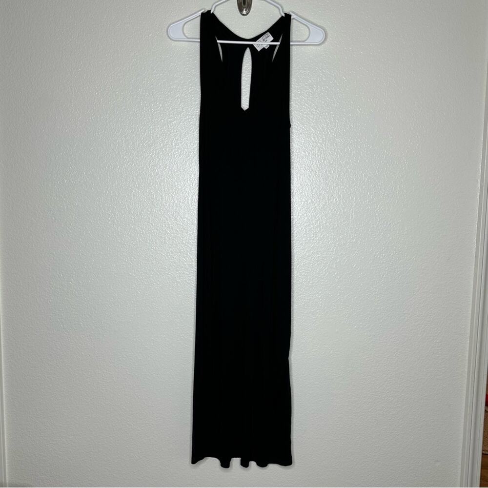 Feel the Piece Black V Neck Midi Dress Medium‎ Large